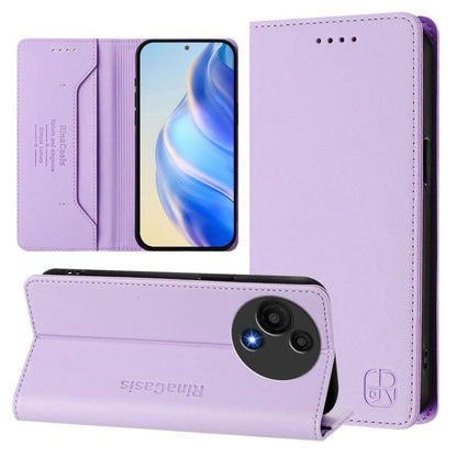 RC01 Dual-Folded Magnetic Suction RFID Leather Phone Case, For TCL K70 Power 4G / K70 4G, For TCL NxtPaper 70 Pro 5G, For TCL K33 5G / K32 5G, For TCL 60 NxtPaper, For TCL 605 / 60 SE, For TCL 50 5G / XE Nxtpaper 5G / XE 5G, For TCL 50 Pro NxtPaper    ...