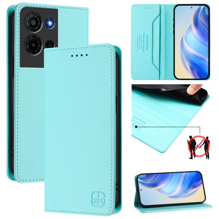 RC01 Dual-Folded Magnetic Suction RFID Leather Phone Case, For TCL K70 Power 4G / K70 4G, For TCL NxtPaper 70 Pro 5G, For TCL K33 5G / K32 5G, For TCL 60 NxtPaper, For TCL 605 / 60 SE, For TCL 50 5G / XE Nxtpaper 5G / XE 5G, For TCL 50 Pro NxtPaper    ...