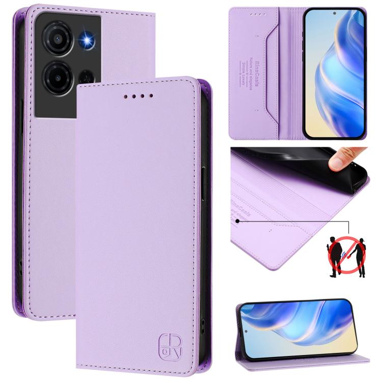 RC01 Dual-Folded Magnetic Suction RFID Leather Phone Case, For TCL K70 Power 4G / K70 4G, For TCL NxtPaper 70 Pro 5G, For TCL K33 5G / K32 5G, For TCL 60 NxtPaper, For TCL 605 / 60 SE, For TCL 50 5G / XE Nxtpaper 5G / XE 5G, For TCL 50 Pro NxtPaper    ...