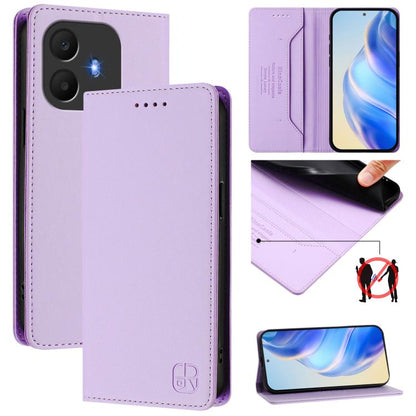RC01 Dual-Folded Magnetic Suction RFID Leather Phone Case, For TCL K70 Power 4G / K70 4G, For TCL NxtPaper 70 Pro 5G, For TCL K33 5G / K32 5G, For TCL 60 NxtPaper, For TCL 605 / 60 SE, For TCL 50 5G / XE Nxtpaper 5G / XE 5G, For TCL 50 Pro NxtPaper    ...