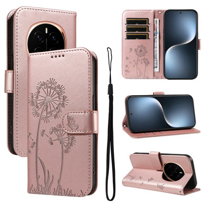 Dandelion Embossed Pattern Flip Leather Phone Case, For Honor Magic7 Pro, For Honor Magic7 5G
