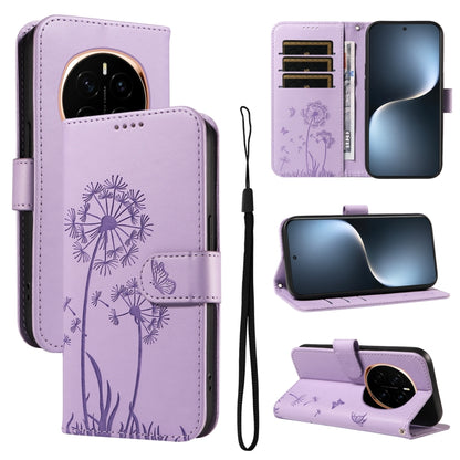 Dandelion Embossed Pattern Flip Leather Phone Case, For Honor Magic7 Pro, For Honor Magic7 5G