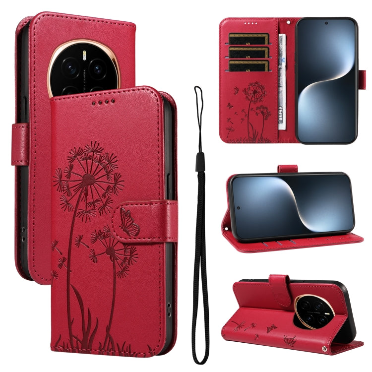 Dandelion Embossed Pattern Flip Leather Phone Case, For Honor Magic7 Pro, For Honor Magic7 5G