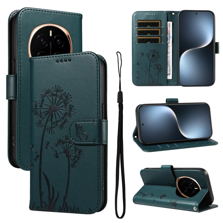 Dandelion Embossed Pattern Flip Leather Phone Case, For Honor Magic7 Pro, For Honor Magic7 5G