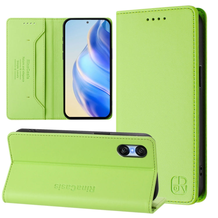 RC01 Dual-Folded Magnetic Suction RFID Leather Phone Case, For Sony Xperia 1 VIII, For Sony Xperia 10 VI 2024, For Sony Xperia 1 VI 2024, For Sony Xperia 5 VI 2024, For Sony Xperia 5 V, For Sony Xperia 1 V 2023, For Sony Xperia 10 V 2023               ...
