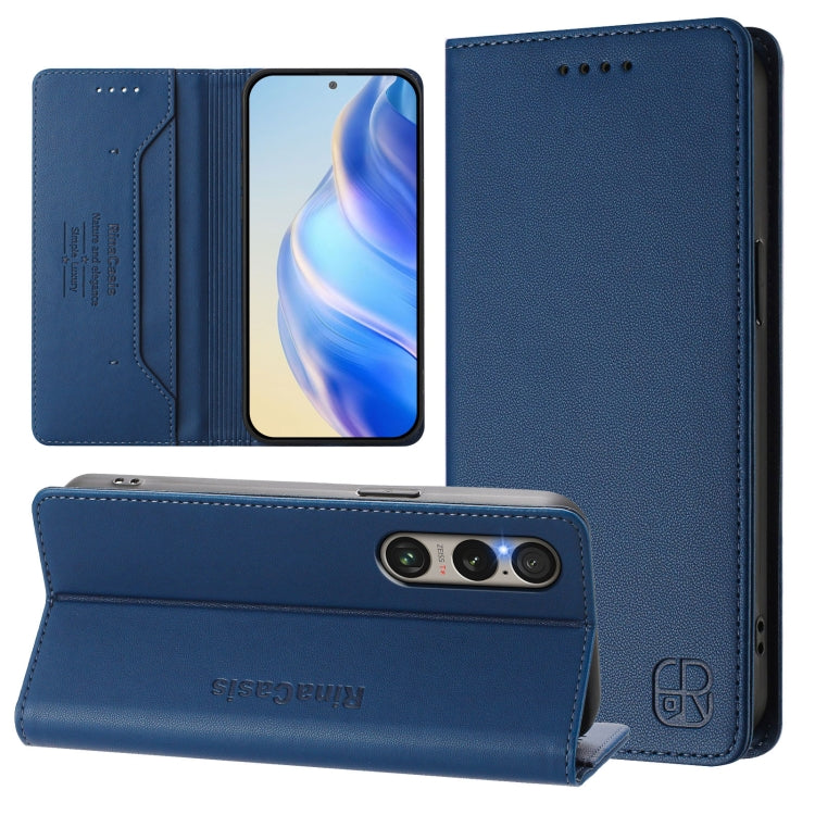RC01 Dual-Folded Magnetic Suction RFID Leather Phone Case, For Sony Xperia 1 VIII, For Sony Xperia 10 VI 2024, For Sony Xperia 1 VI 2024, For Sony Xperia 5 VI 2024, For Sony Xperia 5 V, For Sony Xperia 1 V 2023, For Sony Xperia 10 V 2023               ...