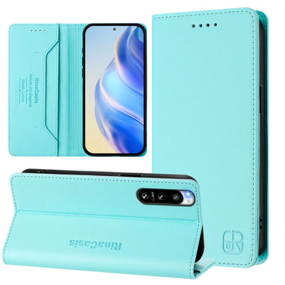 RC01 Dual-Folded Magnetic Suction RFID Leather Phone Case, For Sony Xperia 1 VIII, For Sony Xperia 10 VI 2024, For Sony Xperia 1 VI 2024, For Sony Xperia 5 VI 2024, For Sony Xperia 5 V, For Sony Xperia 1 V 2023, For Sony Xperia 10 V 2023               ...