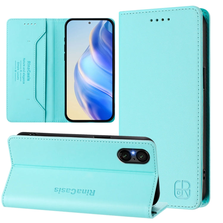 RC01 Dual-Folded Magnetic Suction RFID Leather Phone Case, For Sony Xperia 1 VIII, For Sony Xperia 10 VI 2024, For Sony Xperia 1 VI 2024, For Sony Xperia 5 VI 2024, For Sony Xperia 5 V, For Sony Xperia 1 V 2023, For Sony Xperia 10 V 2023               ...