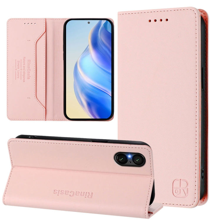 RC01 Dual-Folded Magnetic Suction RFID Leather Phone Case, For Sony Xperia 1 VIII, For Sony Xperia 10 VI 2024, For Sony Xperia 1 VI 2024, For Sony Xperia 5 VI 2024, For Sony Xperia 5 V, For Sony Xperia 1 V 2023, For Sony Xperia 10 V 2023               ...