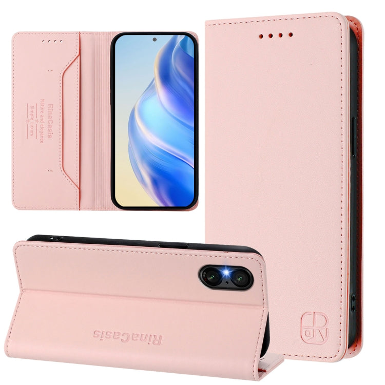 RC01 Dual-Folded Magnetic Suction RFID Leather Phone Case, For Sony Xperia 1 VIII, For Sony Xperia 10 VI 2024, For Sony Xperia 1 VI 2024, For Sony Xperia 5 VI 2024, For Sony Xperia 5 V, For Sony Xperia 1 V 2023, For Sony Xperia 10 V 2023               ...