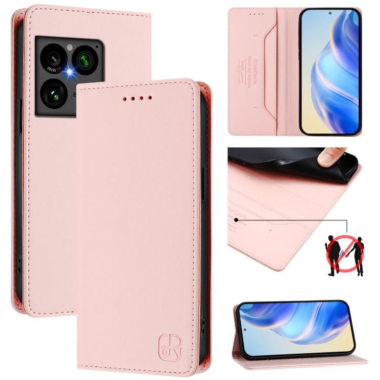 RC01 Dual-Folded Magnetic Suction RFID Leather Phone Case, For Sony Xperia 1 VIII, For Sony Xperia 10 VI 2024, For Sony Xperia 1 VI 2024, For Sony Xperia 5 VI 2024, For Sony Xperia 5 V, For Sony Xperia 1 V 2023, For Sony Xperia 10 V 2023               ...