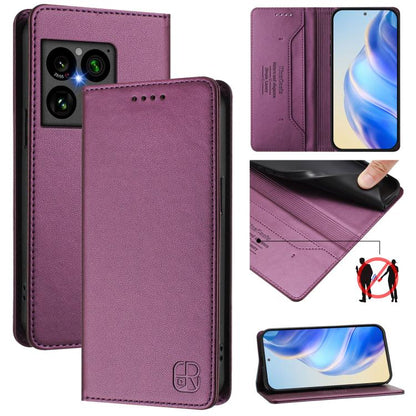 RC01 Dual-Folded Magnetic Suction RFID Leather Phone Case, For Sony Xperia 1 VIII, For Sony Xperia 10 VI 2024, For Sony Xperia 1 VI 2024, For Sony Xperia 5 VI 2024, For Sony Xperia 5 V, For Sony Xperia 1 V 2023, For Sony Xperia 10 V 2023               ...