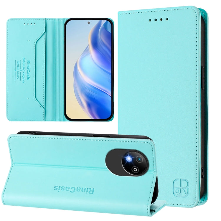 RC01 Dual-Folded Magnetic Suction RFID Leather Phone Case, For ZTE nubia Neo 5 5G, For ZTE nubia Neo 5 GT 5G, For ZTE Nubia P7 Pro / Optus X Value 5G, For ZTE Nubia P9 Pro / Optus X Pro 2 5G, For ZTE nubia RedMagic 11 Air                               ...