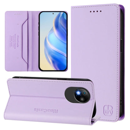 RC01 Dual-Folded Magnetic Suction RFID Leather Phone Case, For ZTE nubia Neo 5 5G, For ZTE nubia Neo 5 GT 5G, For ZTE Nubia P7 Pro / Optus X Value 5G, For ZTE Nubia P9 Pro / Optus X Pro 2 5G, For ZTE nubia RedMagic 11 Air                               ...