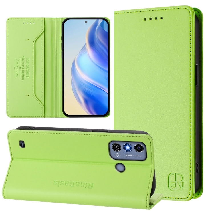RC01 Dual-Folded Magnetic Suction RFID Leather Phone Case, For ZTE Blade V60 Vita / V60 Design, For ZTE Blade A75 5G / Nubia Focus 5G, For ZTE Blade A75 4G, For ZTE Blade A35 / A55, For ZTE Blade V60 4G / Axon 60 4G, For ZTE Nubia Z60 Ultra            ...