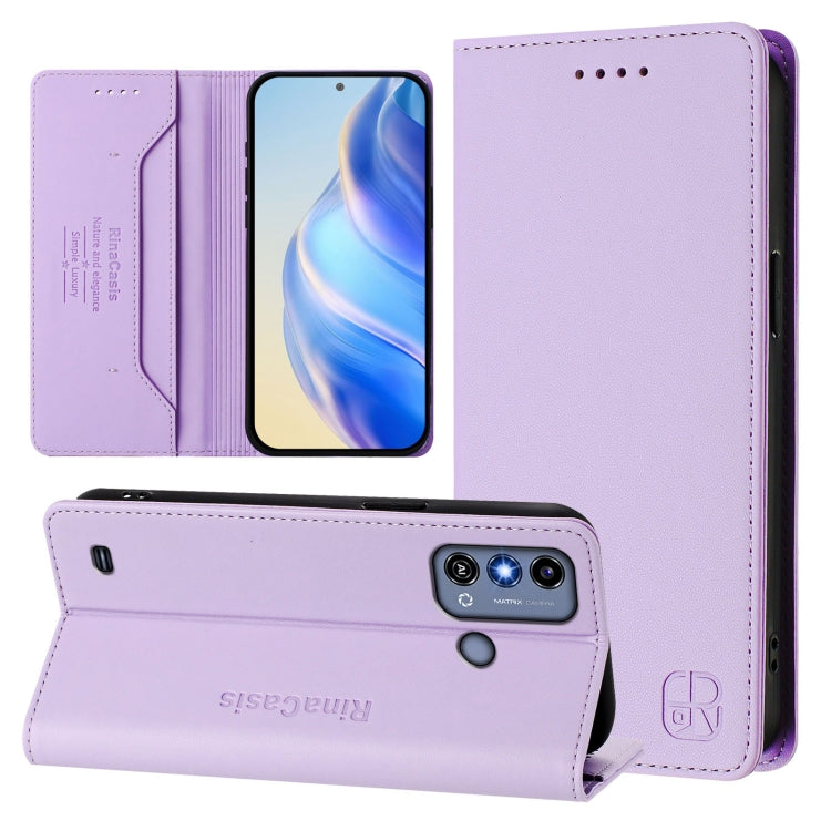 RC01 Dual-Folded Magnetic Suction RFID Leather Phone Case, For ZTE Blade V60 Vita / V60 Design, For ZTE Blade A75 5G / Nubia Focus 5G, For ZTE Blade A75 4G, For ZTE Blade A35 / A55, For ZTE Blade V60 4G / Axon 60 4G, For ZTE Nubia Z60 Ultra            ...