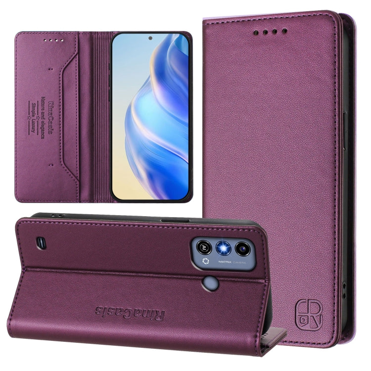 RC01 Dual-Folded Magnetic Suction RFID Leather Phone Case, For ZTE Blade V60 Vita / V60 Design, For ZTE Blade A75 5G / Nubia Focus 5G, For ZTE Blade A75 4G, For ZTE Blade A35 / A55, For ZTE Blade V60 4G / Axon 60 4G, For ZTE Nubia Z60 Ultra            ...