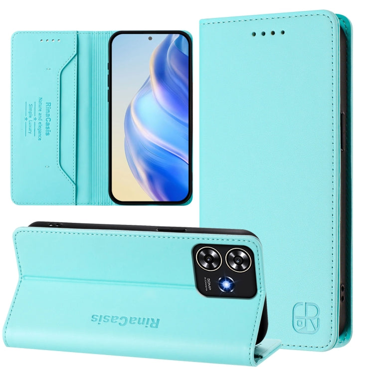 RC01 Dual-Folded Magnetic Suction RFID Leather Phone Case, For ZTE Blade V60 Vita / V60 Design, For ZTE Blade A75 5G / Nubia Focus 5G, For ZTE Blade A75 4G, For ZTE Blade A35 / A55, For ZTE Blade V60 4G / Axon 60 4G, For ZTE Nubia Z60 Ultra            ...