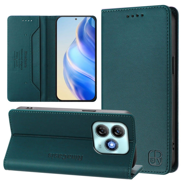 RC01 Dual-Folded Magnetic Suction RFID Leather Phone Case, For ZTE Blade V60 Vita / V60 Design, For ZTE Blade A75 5G / Nubia Focus 5G, For ZTE Blade A75 4G, For ZTE Blade A35 / A55, For ZTE Blade V60 4G / Axon 60 4G, For ZTE Nubia Z60 Ultra            ...