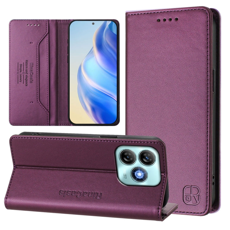 RC01 Dual-Folded Magnetic Suction RFID Leather Phone Case, For ZTE Blade V60 Vita / V60 Design, For ZTE Blade A75 5G / Nubia Focus 5G, For ZTE Blade A75 4G, For ZTE Blade A35 / A55, For ZTE Blade V60 4G / Axon 60 4G, For ZTE Nubia Z60 Ultra            ...