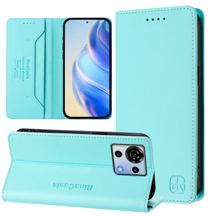 RC01 Dual-Folded Magnetic Suction RFID Leather Phone Case, For ZTE Blade V60 Vita / V60 Design, For ZTE Blade A75 5G / Nubia Focus 5G, For ZTE Blade A75 4G, For ZTE Blade A35 / A55, For ZTE Blade V60 4G / Axon 60 4G, For ZTE Nubia Z60 Ultra            ...