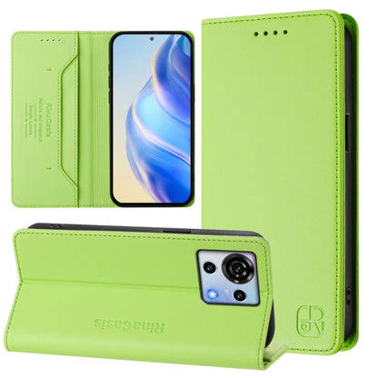 RC01 Dual-Folded Magnetic Suction RFID Leather Phone Case, For ZTE Blade V60 Vita / V60 Design, For ZTE Blade A75 5G / Nubia Focus 5G, For ZTE Blade A75 4G, For ZTE Blade A35 / A55, For ZTE Blade V60 4G / Axon 60 4G, For ZTE Nubia Z60 Ultra            ...