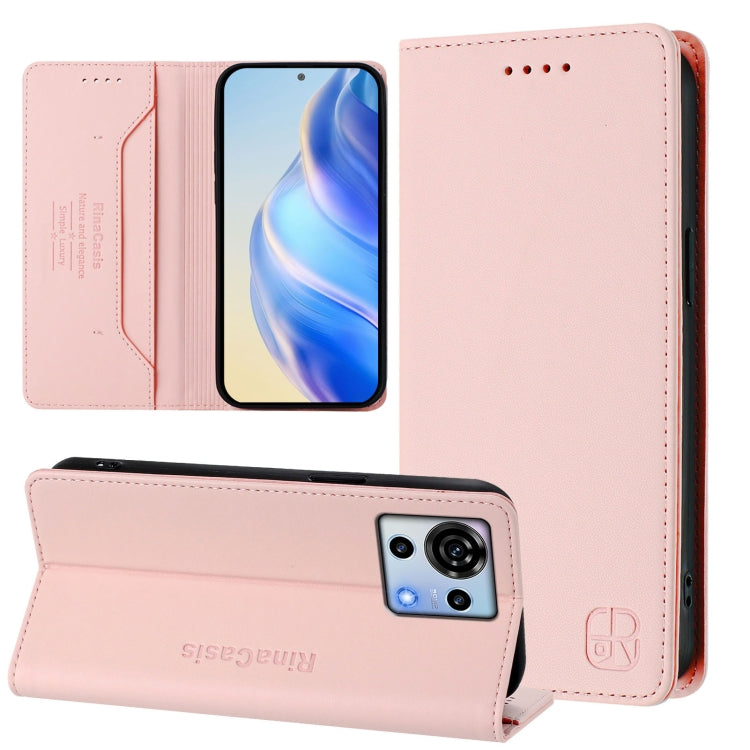 RC01 Dual-Folded Magnetic Suction RFID Leather Phone Case, For ZTE Blade V60 Vita / V60 Design, For ZTE Blade A75 5G / Nubia Focus 5G, For ZTE Blade A75 4G, For ZTE Blade A35 / A55, For ZTE Blade V60 4G / Axon 60 4G, For ZTE Nubia Z60 Ultra            ...