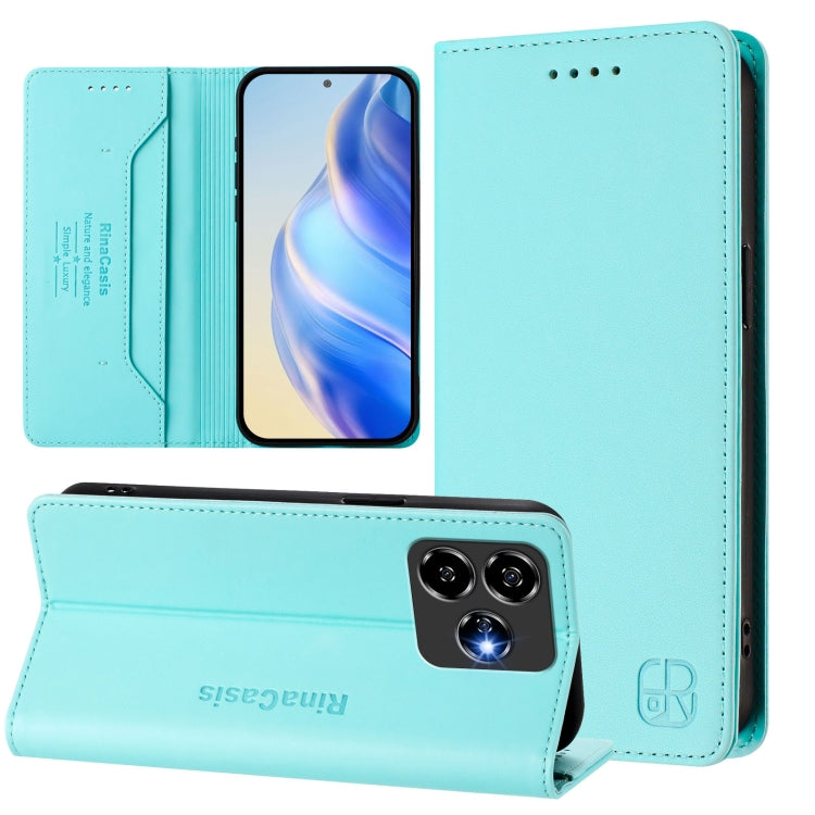 RC01 Dual-Folded Magnetic Suction RFID Leather Phone Case, For ZTE Blade V60 Vita / V60 Design, For ZTE Blade A75 5G / Nubia Focus 5G, For ZTE Blade A75 4G, For ZTE Blade A35 / A55, For ZTE Blade V60 4G / Axon 60 4G, For ZTE Nubia Z60 Ultra            ...