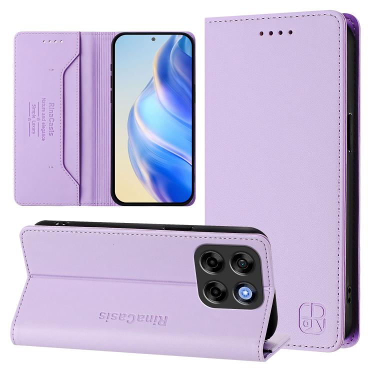 RC01 Dual-Folded Magnetic Suction RFID Leather Phone Case, For ZTE nubia Neo 5 5G, For ZTE nubia Neo 5 GT 5G, For ZTE Nubia P7 Pro / Optus X Value 5G, For ZTE Nubia P9 Pro / Optus X Pro 2 5G, For ZTE nubia RedMagic 11 Air                               ...