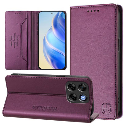 RC01 Dual-Folded Magnetic Suction RFID Leather Phone Case, For ZTE nubia Neo 5 5G, For ZTE nubia Neo 5 GT 5G, For ZTE Nubia P7 Pro / Optus X Value 5G, For ZTE Nubia P9 Pro / Optus X Pro 2 5G, For ZTE nubia RedMagic 11 Air                               ...