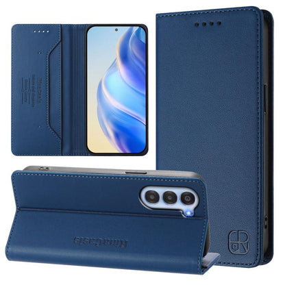 RC01 Dual-Folded Magnetic Suction RFID Leather Phone Case, For ZTE nubia Neo 5 5G, For ZTE nubia Neo 5 GT 5G, For ZTE Nubia P7 Pro / Optus X Value 5G, For ZTE Nubia P9 Pro / Optus X Pro 2 5G, For ZTE nubia RedMagic 11 Air                               ...