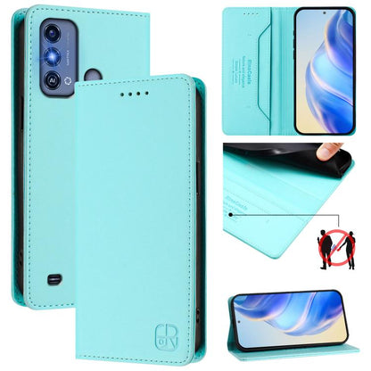 RC01 Dual-Folded Magnetic Suction RFID Leather Phone Case, For ZTE Blade V60 Vita / V60 Design, For ZTE Blade A75 5G / Nubia Focus 5G, For ZTE Blade A75 4G, For ZTE Blade A35 / A55, For ZTE Blade V60 4G / Axon 60 4G, For ZTE Nubia Z60 Ultra            ...