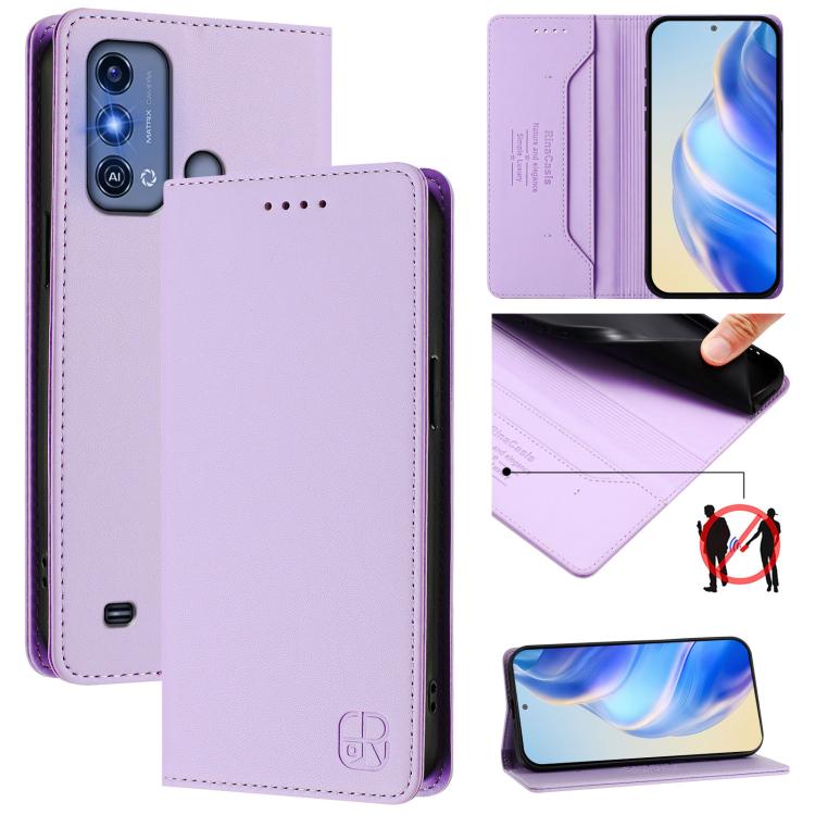 RC01 Dual-Folded Magnetic Suction RFID Leather Phone Case, For ZTE Blade V60 Vita / V60 Design, For ZTE Blade A75 5G / Nubia Focus 5G, For ZTE Blade A75 4G, For ZTE Blade A35 / A55, For ZTE Blade V60 4G / Axon 60 4G, For ZTE Nubia Z60 Ultra            ...