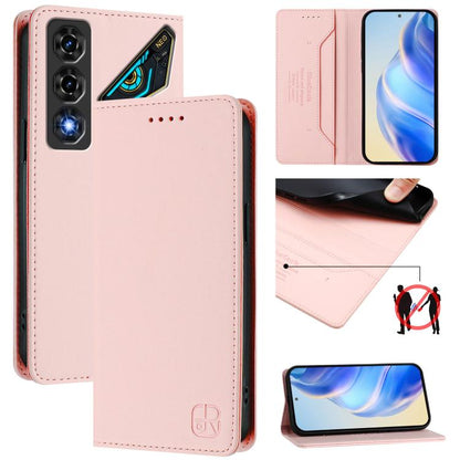 RC01 Dual-Folded Magnetic Suction RFID Leather Phone Case, For ZTE nubia Neo 5 5G, For ZTE nubia Neo 5 GT 5G, For ZTE Nubia P7 Pro / Optus X Value 5G, For ZTE Nubia P9 Pro / Optus X Pro 2 5G, For ZTE nubia RedMagic 11 Air                               ...