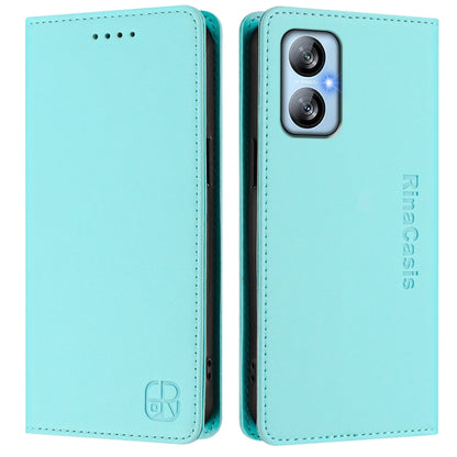 RC01 Dual-Folded Magnetic Suction RFID Leather Phone Case, For Blackview A52 / A52 Pro, For Blackview A53
