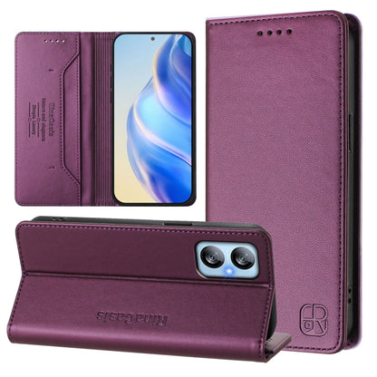 RC01 Dual-Folded Magnetic Suction RFID Leather Phone Case, For Blackview A52 / A52 Pro, For Blackview A53