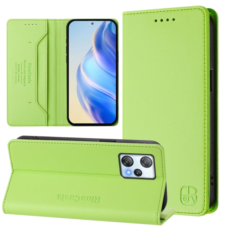 RC01 Dual-Folded Magnetic Suction RFID Leather Phone Case, For Blackview A52 / A52 Pro, For Blackview A53