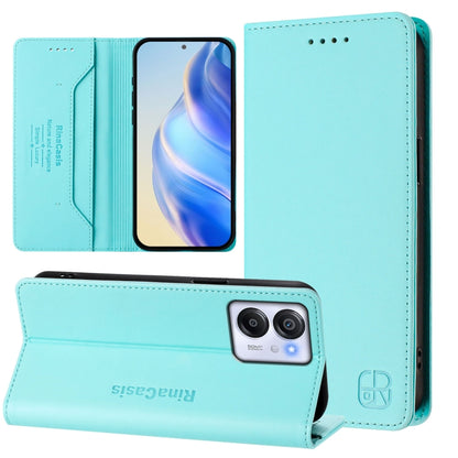 RC01 Dual-Folded Magnetic Suction RFID Leather Phone Case, For Blackview WAVE 7C, For Blackview WAVE 10, For Blackview Shark 6, For Blackview Oscal Tiger 13, For Blackview Shark 9, For Blackview Wave 8C, For Blackview Oscal Flat 2 / 2C                 ...