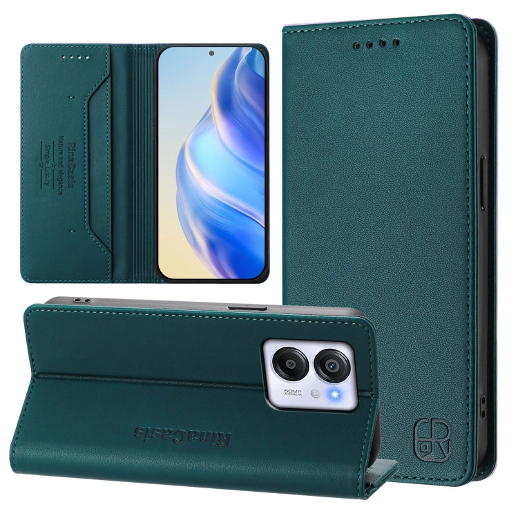 RC01 Dual-Folded Magnetic Suction RFID Leather Phone Case, For Blackview WAVE 7C, For Blackview WAVE 10, For Blackview Shark 6, For Blackview Oscal Tiger 13, For Blackview Shark 9, For Blackview Wave 8C, For Blackview Oscal Flat 2 / 2C                 ...