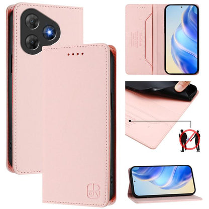 RC01 Dual-Folded Magnetic Suction RFID Leather Phone Case, For Blackview WAVE 7C, For Blackview WAVE 10, For Blackview Shark 6, For Blackview Oscal Tiger 13, For Blackview Shark 9, For Blackview Wave 8C, For Blackview Oscal Flat 2 / 2C                 ...