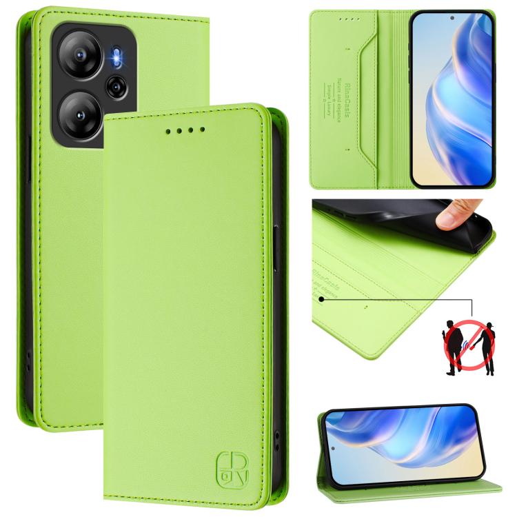 RC01 Dual-Folded Magnetic Suction RFID Leather Phone Case, For Blackview WAVE 7C, For Blackview WAVE 10, For Blackview Shark 6, For Blackview Oscal Tiger 13, For Blackview Shark 9, For Blackview Wave 8C, For Blackview Oscal Flat 2 / 2C                 ...