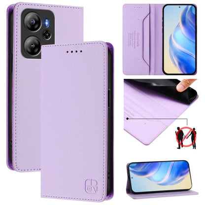 RC01 Dual-Folded Magnetic Suction RFID Leather Phone Case, For Blackview WAVE 7C, For Blackview WAVE 10, For Blackview Shark 6, For Blackview Oscal Tiger 13, For Blackview Shark 9, For Blackview Wave 8C, For Blackview Oscal Flat 2 / 2C                 ...