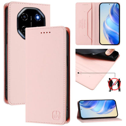 RC01 Dual-Folded Magnetic Suction RFID Leather Phone Case, For Blackview WAVE 7C, For Blackview WAVE 10, For Blackview Shark 6, For Blackview Oscal Tiger 13, For Blackview Shark 9, For Blackview Wave 8C, For Blackview Oscal Flat 2 / 2C                 ...