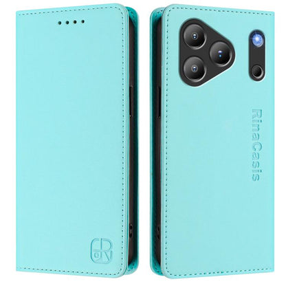 RC01 Dual-Folded Magnetic Suction RFID Leather Phone Case, For Blackview WAVE 7C, For Blackview WAVE 10, For Blackview Shark 6, For Blackview Oscal Tiger 13, For Blackview Shark 9, For Blackview Wave 8C, For Blackview Oscal Flat 2 / 2C                 ...