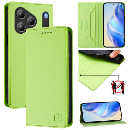 RC01 Dual-Folded Magnetic Suction RFID Leather Phone Case, For Blackview WAVE 7C, For Blackview WAVE 10, For Blackview Shark 6, For Blackview Oscal Tiger 13, For Blackview Shark 9, For Blackview Wave 8C, For Blackview Oscal Flat 2 / 2C                 ...