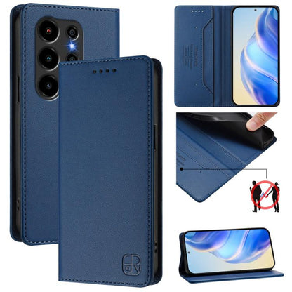 RC01 Dual-Folded Magnetic Suction RFID Leather Phone Case, For Blackview WAVE 7C, For Blackview WAVE 10, For Blackview Shark 6, For Blackview Oscal Tiger 13, For Blackview Shark 9, For Blackview Wave 8C, For Blackview Oscal Flat 2 / 2C                 ...