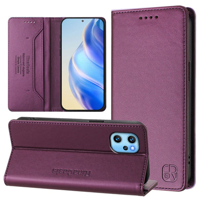 RC01 Dual-Folded Magnetic Suction RFID Leather Phone Case, For UMIDIGI G100x 4G / 5G, For UMIDIGI G100 Pro, For UMIDIGI Note 100, For UMIDIGI Note 90, For UMIDIGI A15 / A15C / A15T, For UMIDIGI G9 5G, For UMIDIGI Bison X20, For UMIDIGI Power 7 / 7S    ...
