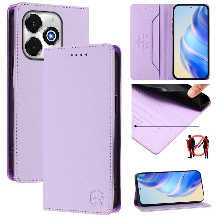 RC01 Dual-Folded Magnetic Suction RFID Leather Phone Case, For UMIDIGI G100x 4G / 5G, For UMIDIGI G100 Pro, For UMIDIGI Note 100, For UMIDIGI Note 90, For UMIDIGI A15 / A15C / A15T, For UMIDIGI G9 5G, For UMIDIGI Bison X20, For UMIDIGI Power 7 / 7S    ...