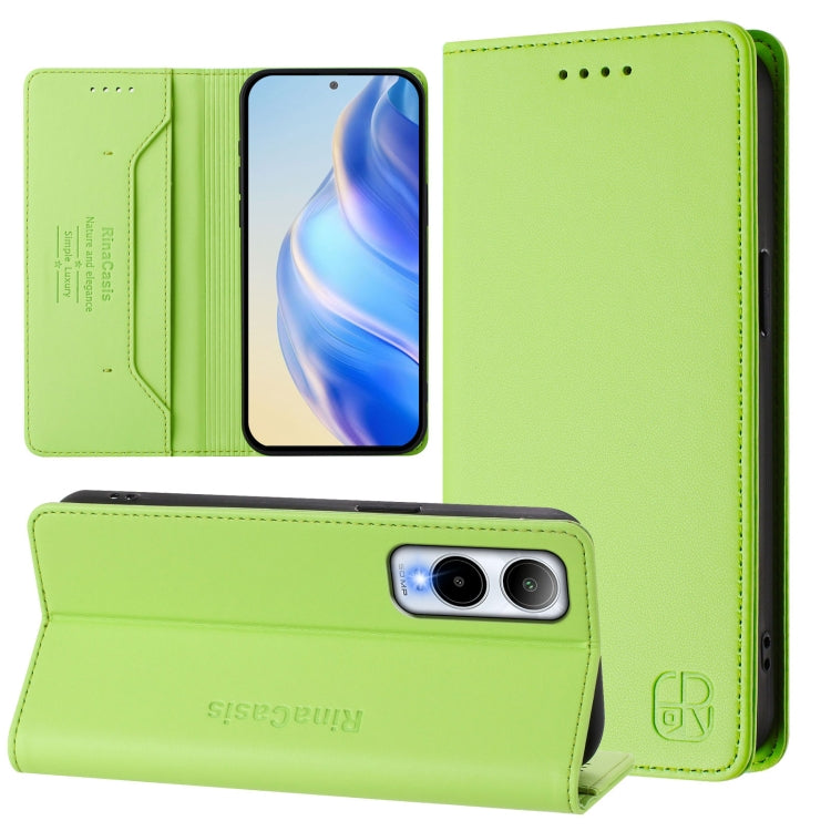 RC01 Dual-Folded Magnetic Suction RFID Leather Phone Case, For Cricket Icon 7 5G / Plus 2026, For Cricket Magic 2 / AT&T Propel 2 5G, For Cricket Debut S3, For Cricket Icon 6, For Cricket Outlast 5G 2024
