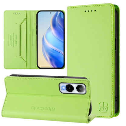 RC01 Dual-Folded Magnetic Suction RFID Leather Phone Case, For Cricket Icon 7 5G / Plus 2026, For Cricket Magic 2 / AT&T Propel 2 5G, For Cricket Debut S3, For Cricket Icon 6, For Cricket Outlast 5G 2024